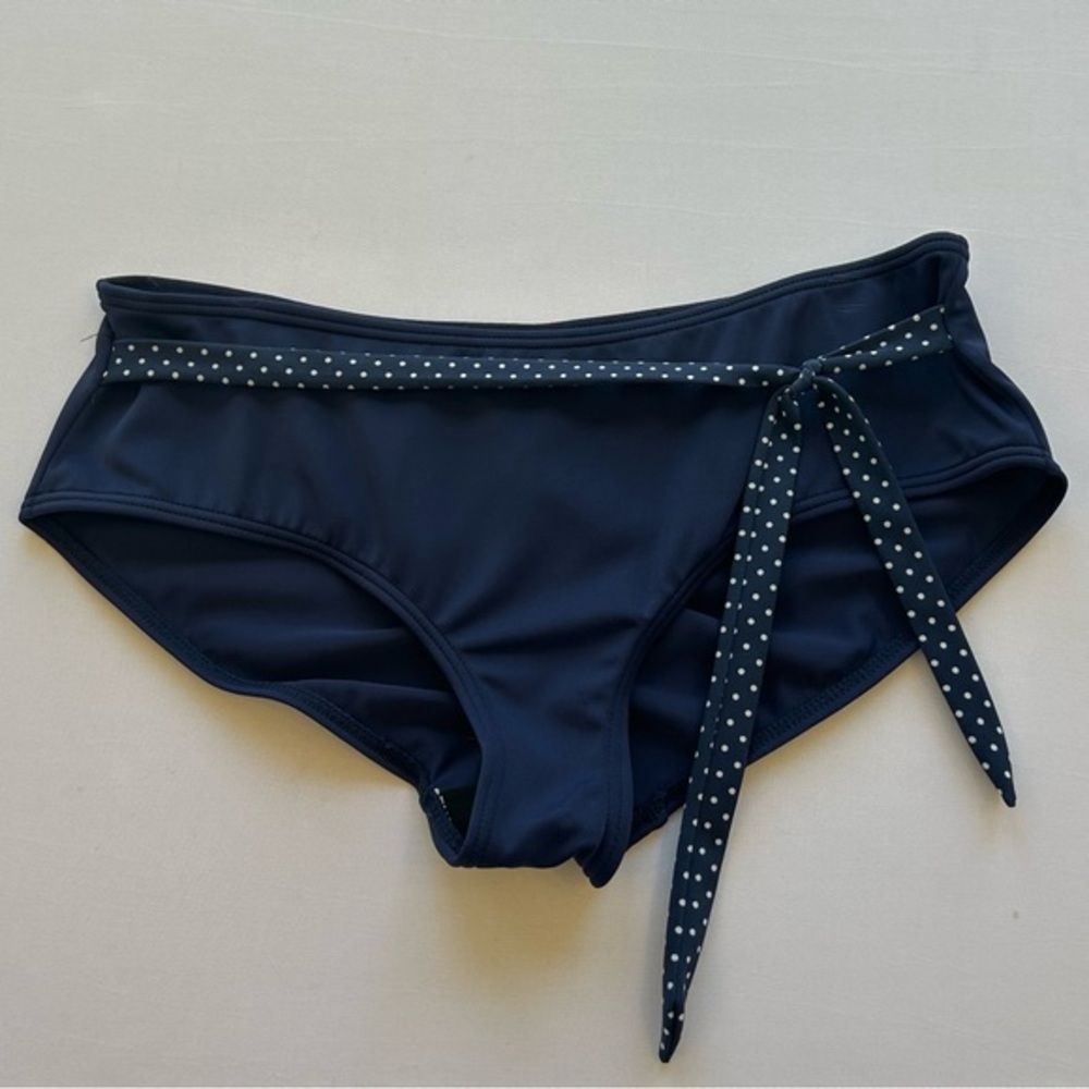 Venus Hip Hugger Low Rise Swimsuit Bikini Bottoms with Ruched Back Size 8